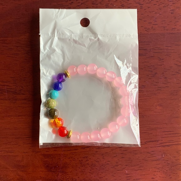 7 Chakra Stone Bracelet - Picture 2 of 3